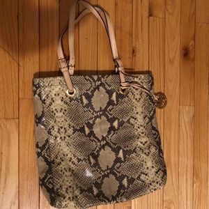 Michael Kors Snakeskin Tote Purse